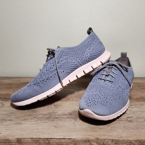 Cole Haan Zerogrand Oxford Wingtip Knit Gray Shoes Women's Size 9B